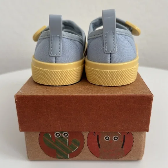 Mini Melissa Basic Blue and Yellow Sneaker 8C - Picture 5 of 10